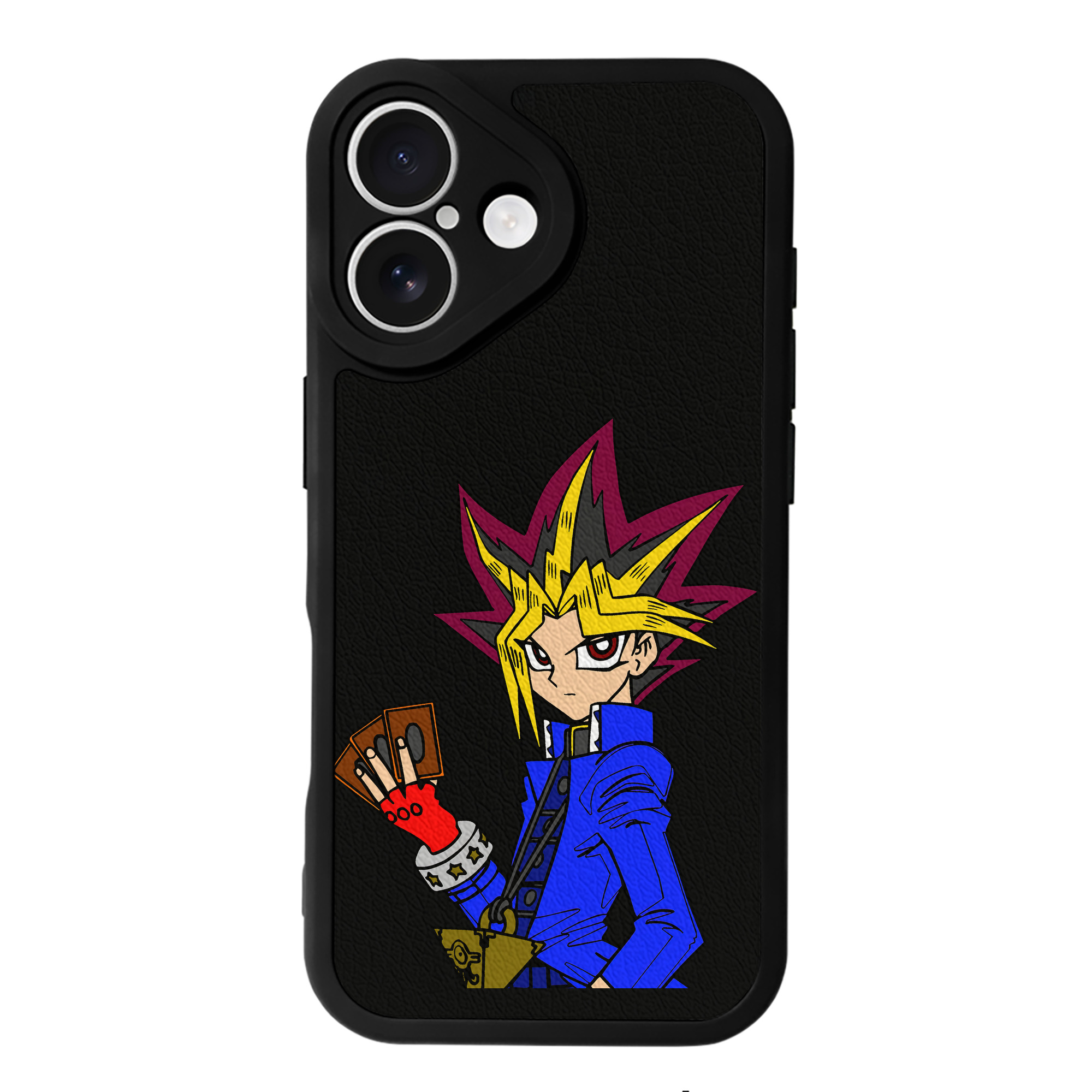 遊☆戯☆王 Yu-Gi-Oh! 【iPhone 16シリーズ対応】シリコンスマホケース（レザー調） 材質：シリコン